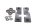 Achterbankbeugelset, demperplaat BMW R 1200 GS K25 0307 R12 04-07