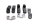 Ohjaustangon välikappalesarja 15mm hopea LSL-sarja BMW R 1150 R Rockster R28 0308 03-05