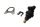 Brandstofinjectormondstuk rechter houder clip BMW R 1100 RT 259 0413 96-01
