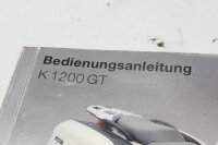 Instrucciones de funcionamiento, manual, folleto del conductor, manual de instrucciones BMW K 1200 GT K44 K12S 0587 06-08