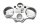 Cockpit cover, instrument panel housing BMW R 1200 CL 0442 K30 259C 03-05