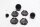 Set di tappi per telaio, cappucci di copertura, tappi, tappi in gomma, corna BMW K1300S 0508 09-15