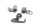 raccord à vis du support dadaptateur de conduite de frein BMW K1300S 0508 09-15