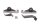 Set di staffe per carenatura, set di staffe di montaggio BMW K1300S 0508 09-15