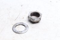 Dado del ponte della forcella in basso con rondella, forcella di sterzo Suzuki GSX 1100 G GV74A 91-96