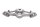 ponte superiore del manubrio, elemento centrale del ponte della forcella, attacco superiore BMW K1300S 0508 09-15