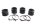 Intake manifold carburetor rubber set clamp set Suzuki GSX 1100 G GV74A 91-96