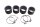 Intake manifold carburetor rubber set clamp set Suzuki GSX 1100 G GV74A 91-96