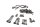 Screw set engine mounting various BMW R 1200 CL 0442 K30 259C 03-05