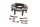 portacorona, ruota posteriore, mozzo ruota, piastre di supporto Suzuki GSX 1100 G GV74A 91-96