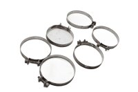 Hose clamp set, retaining clamps, exhaust clamps BMW R...