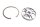 anneau de retenue du plateau de pression dembrayage Suzuki GSF 1200 Bandit WVA9 01-05
