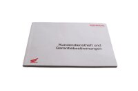 Customer service booklet, warranty booklet, warranty...