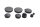Juego de tapones para el marco, juego de tapones de goma, tapas de los extremos BMW R 1150 R R28 0429 01-06