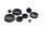 Juego de tapones para el marco, juego de tapones de goma, tapas de los extremos BMW R 1150 R R28 0429 01-06