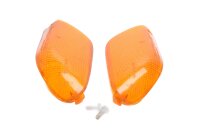 Voorste linker en rechter richtingaanwijzerglas, oranje...