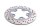 Rear brake disc, drilled, bolt circle Suzuki GSF 1200 Bandit WVA9 01-05