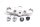Upper triple clamp with clamping screws Suzuki GSF 1200 Bandit WVA9 01-05