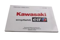 Livret de garantie, livret du service client Kawasaki KLR...