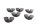 Ruota posteriore Cardan con smorzamento in gomma, set di ruote Cardan Suzuki GSF 1200 Bandit WVA9 01-05
