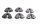 Ruota posteriore Cardan con smorzamento in gomma, set di ruote Cardan Suzuki GSF 1200 Bandit WVA9 01-05
