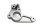 Fußrastenhalter links vorne Aufnahme Schalthebel BMW R 1150 R R28 0429 01-06