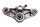 Guide de pont de fourche supérieur pour pont de roulement de direction BMW R 1150 GS R21 0415 99-04