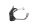 Cache-poids de guidon, protège-main gauche BMW R 1150 GS R21 0415 99-04