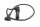 Tändkabel vänster tändstiftskontakt för el & BMW R 1100 RT 259 0413 96-01
