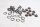 Bremsscheibenschrauben Satz Distanzbuchsen BMW R 1150 GS R21 0415 99-04