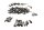 Juego de tornillos, kit de montaje, embellecedor del marco BMW R 1100 RT 259 0413 96-01