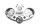 Support de boîtier dinstruments de cockpit 62117085480 BMW R 1200 CL 0442 K30 259C 03-05
