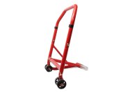 Assembly stand, transport stand, red, double wheels...