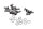 Remschijfschroevenset met Torx-ringen BMW R 1100 RT 259 0413 96-01