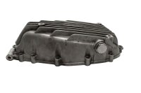 Oil pan with drain plug, ribbed design, engine casing BMW...