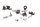 Bromsledningshållarsats klämmor BMW R 1100 S 259 0422 R2S 98-05