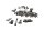 Ruuvisetti katteen rungon kierremutteri BMW R 1150 GS R21 0415 99-04