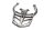 Portaequipajes, portaequipajes trasero, asa de agarre trasera (plateada) BMW F 800 ST K71 0234 06-12