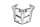 Portaequipajes, portaequipajes trasero, asa de agarre trasera (plateada) BMW F 800 ST K71 0234 06-12