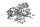 Schroefset motor cilinderblok koppelingsdeksel BMW R 1100 S 259 0422 R2S 98-05