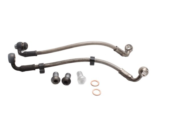 Ruostumattomasta teräksestä valmistettu jarruletku, edessä vasemmalla ja oikealla BMW R 1200 GS K25 0307 R12 04-07