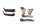 Holder set frame mount rubber bearing antler carrier BMW K 100 RT K100RT 83-89