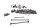 Schroevenset, bevestigingshouder, frame BMW R 1100 RT 259 0413 96-01
