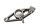 Piastra di supporto per poggiapiedi anteriore sinistra 2342547 BMW R 1150 GS R21 0415 99-04