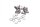 jeu de vis pour disque de frein avant gauche et droit BMW R 1100 RT 259 0413 96-01