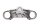 Lower fork bridge, steering axle mount (without accessories) BMW R 1150 GS R21 0415 99-04