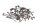 Jeu de vis, carénage, cadre, écrous filetés BMW R 1150 GS R21 0415 99-04