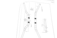 22 mm musta ohjaustanko TÜV-sertifioinnilla, erikoisohjaustanko BMW K 1300 R K43 0518 09-15
