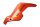 Vasen etuhaarukan suoja, oranssi BMW K 1300 R K43 0518 09-15