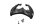 Bagagehållarhandtag bakmonteringssats BMW K 1300 R K43 0518 09-15